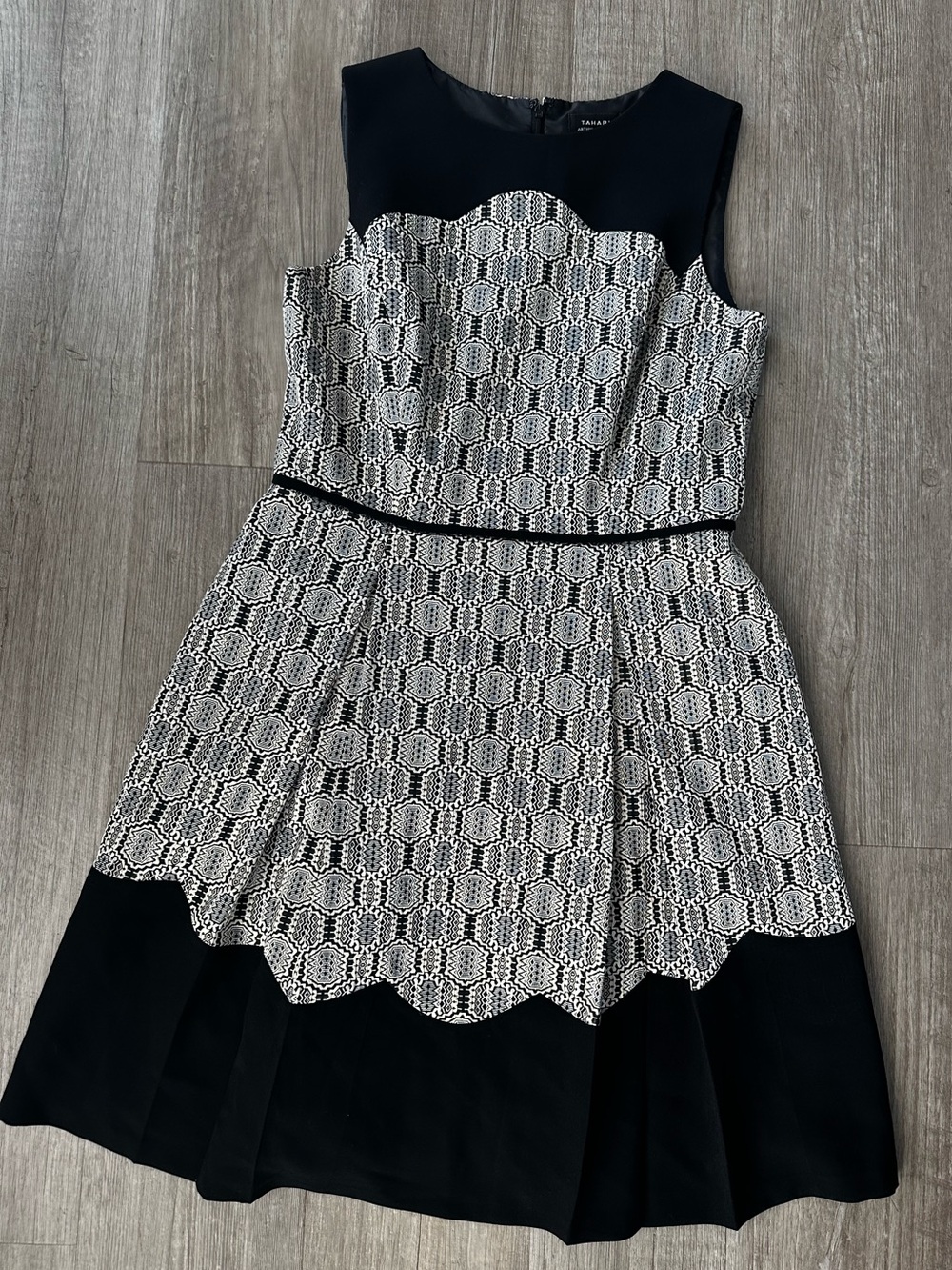 Tahari Black & Gold Dress